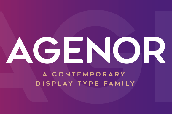 Agenor All Caps Display Typeface for Bold Campaigns