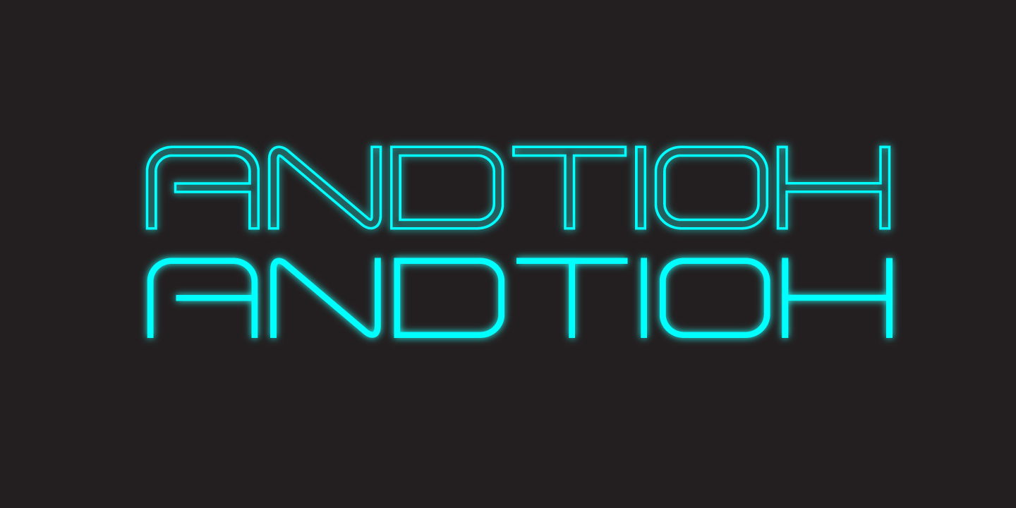 Andtioh: A Modern Tech-Inspired Display Font for Global Brands