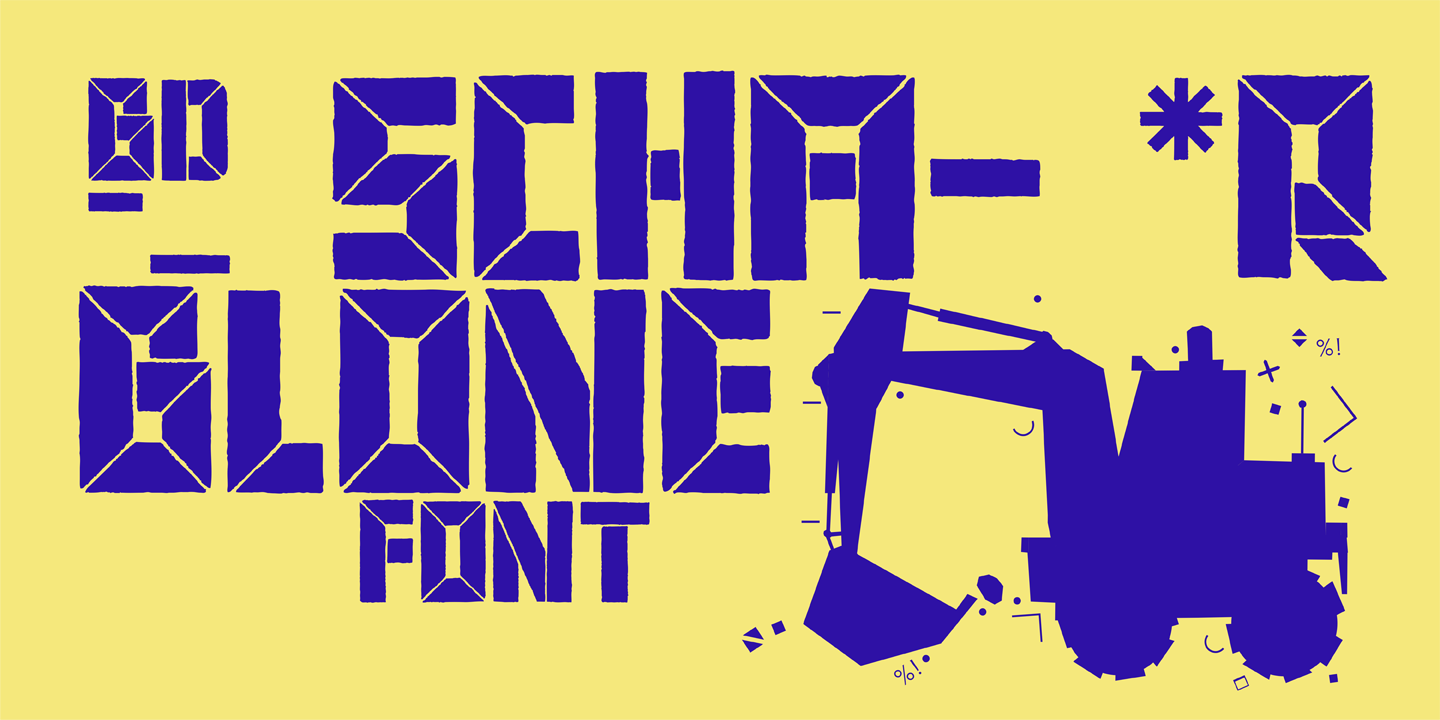 BD Schablone: A Bold Display Typeface for Modern Editorial Design