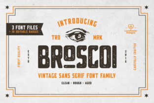 Broscoi Family: A Striking Display Typeface for Bold Branding