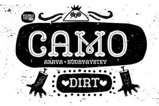 Camo Dirt: A Display Typeface for Bold Branding Projects