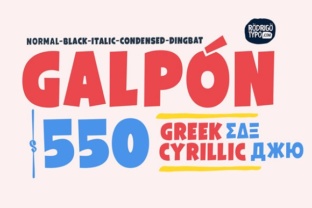 Galpon Family: A Cartoonish Font for Playful Branding