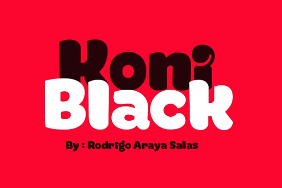 Koniblack: The Bold Typeface for Premium Brand Identity