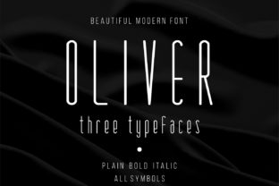 Oliver Family: A Modern Display Typeface for Editorial Design