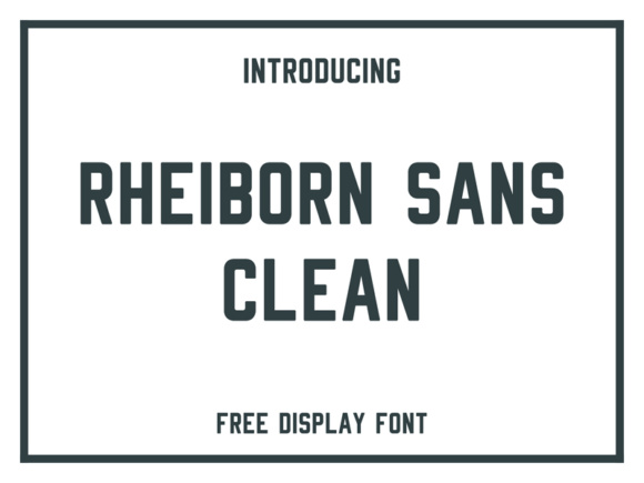 Rheiborn: The Bold Font for Striking Business Branding
