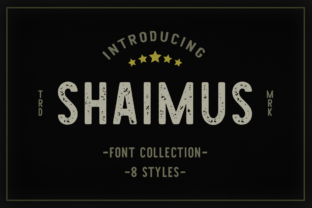 Shaimus Family: A Vintage Display Font for Bold Branding