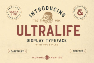 Ultralife Family: A Striking Display Typeface for Makers