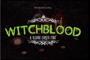 Witchblood: A Spooky Display Font for Bold Branding