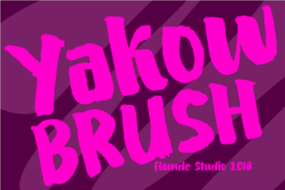 Yakow Brush: A Striking Display Typeface for Modern Branding